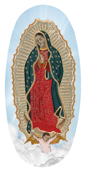 DASOV 110 BL Lady of Guadalupe Clouds Blue